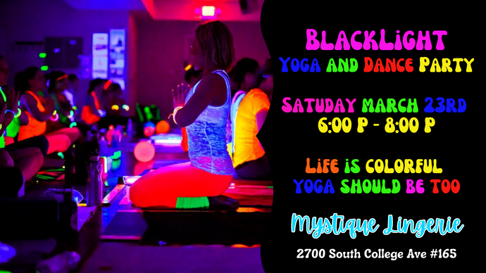 Black Light Yoga Party 3/23/2024