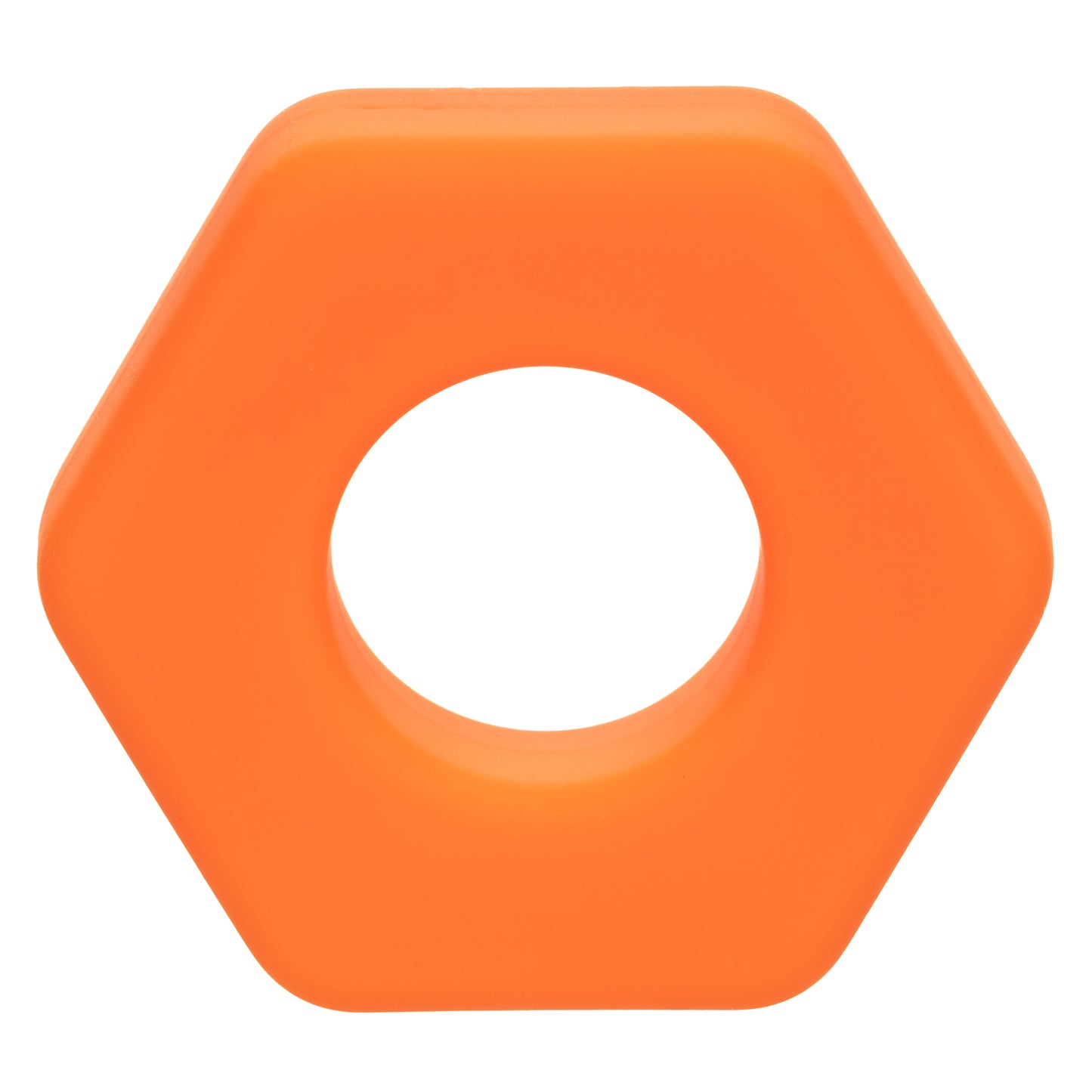 Alpha Liquid Silicone Prolong Sexagon Ring - Orange SE1491702