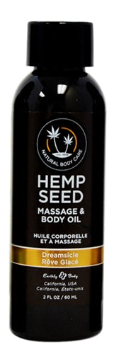 Hemp Seed Massage and Body Oil - Dreamsicle 2 Fl. Oz./ 60ml EB-MAS206E