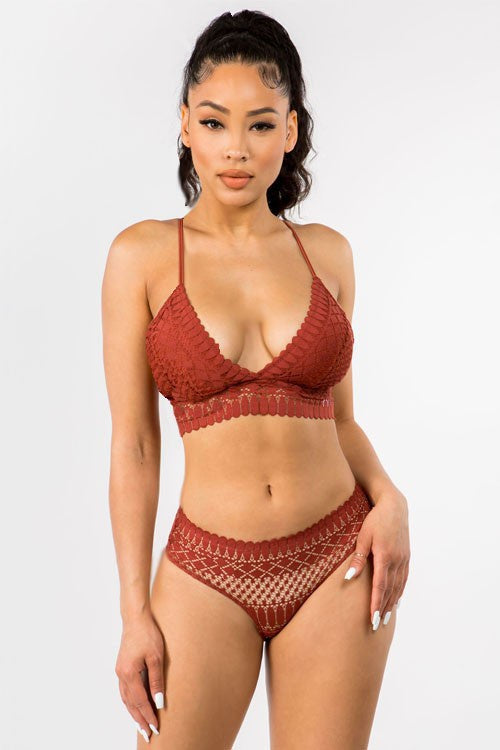 Geo Lace Bralette