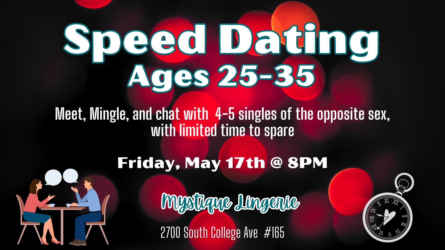 Speed Dating (25-35) at Mystique Lingerie