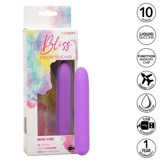 Bliss Liquid Silicone Mini G Vibe - Purple SE0569053