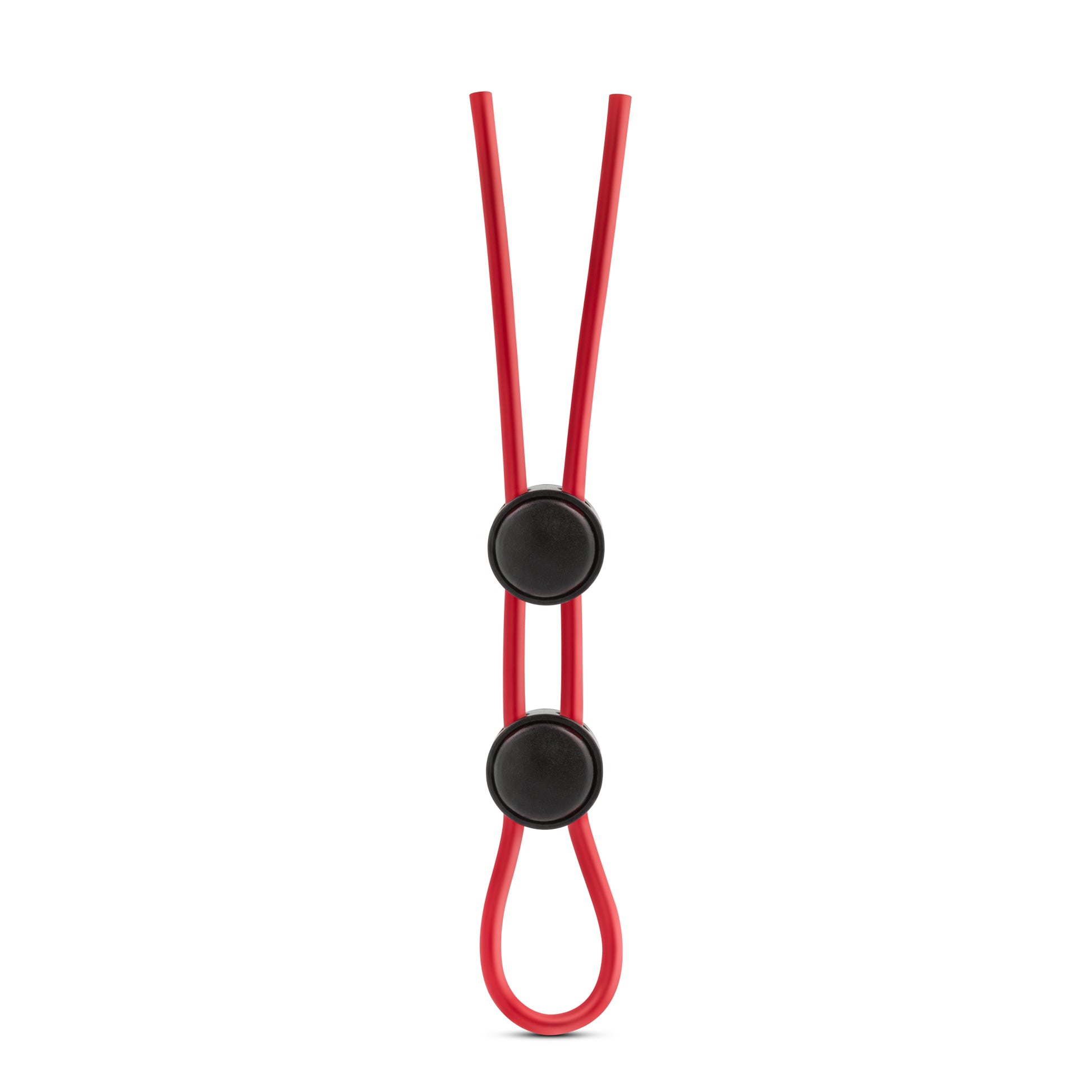 Stay Hard - Silicone Double Loop Cock Ring  - Red BL-32098