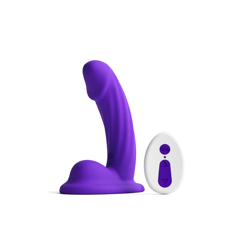 Colours Curve Vibrating 5 Dildo - Purple NSN-0402-45