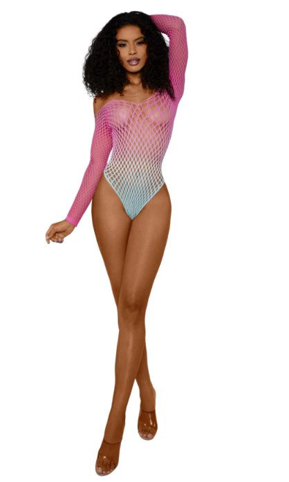 "Ombre Net Bodystocking - Os - Tropical Sky DG-14092TSOS"