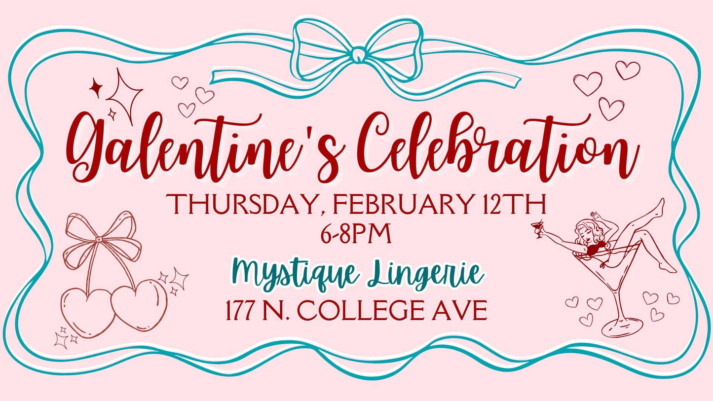 Mystique Lingerie Galentines Event Valentines