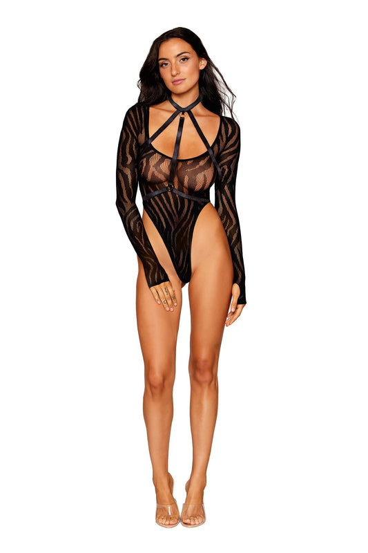 "Teddy and Harness - One Size - Black DG-13266BLKOS"