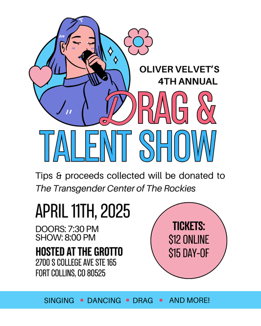 SALES CLOSED-Oliver Velvets 4th Annual Drag and Talent Show