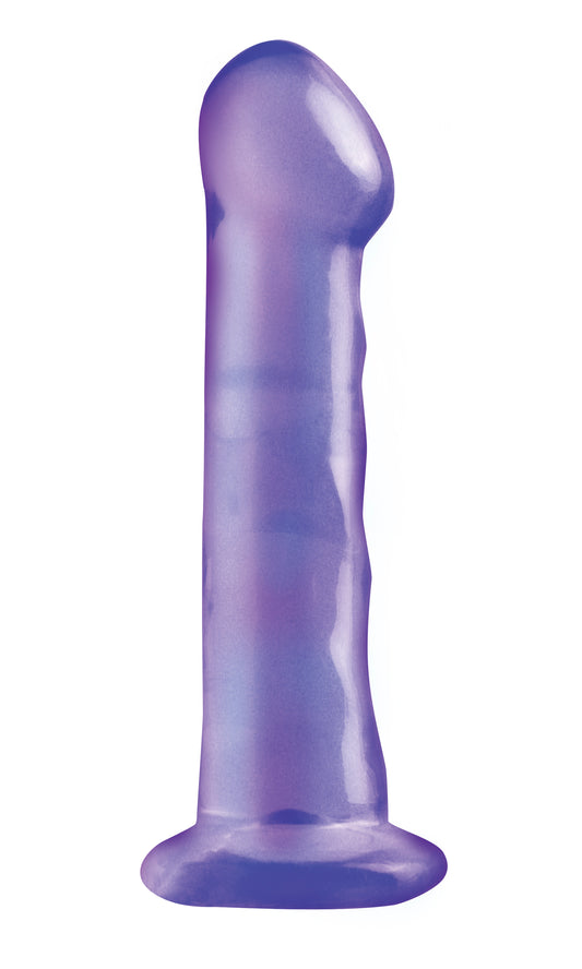 Basix Rubber Works - 6.5 Inch Dong With Suction Cup - Purple PD4208-12