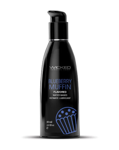 Aqua Blueberry Muffin Flavored Water Based  Intimate Lubricant - 2 Fl. Oz. WS-90452