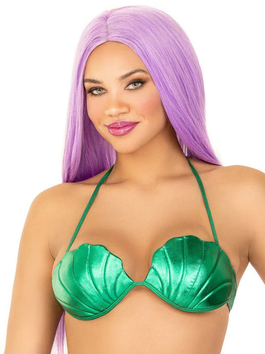 Mermaid Shell Bra Top - Small - Green LA-A2901GRNSM