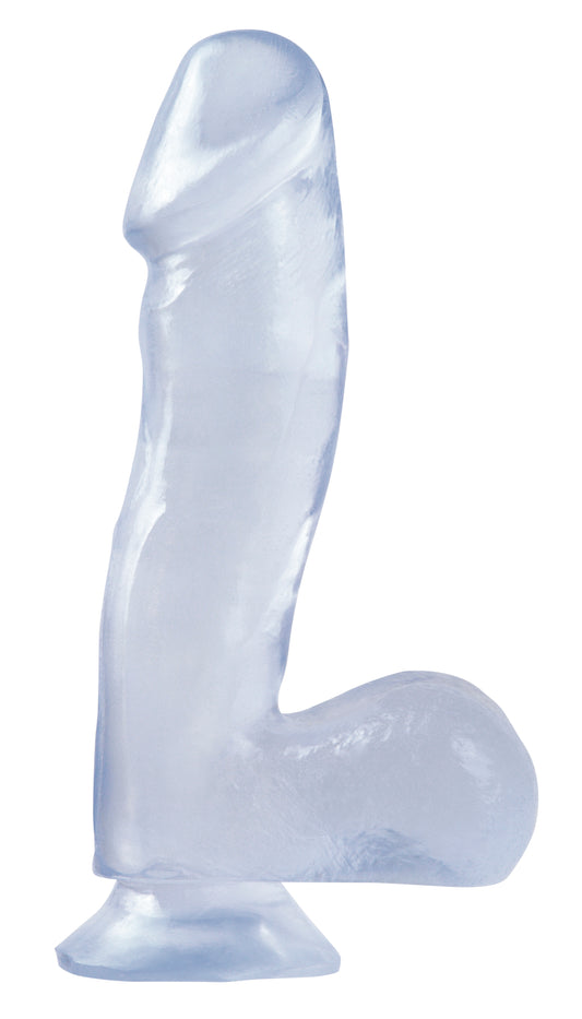 Basix Rubber Works - 6.5 Inch Dong With Suction Cup - Clear PD4220-20