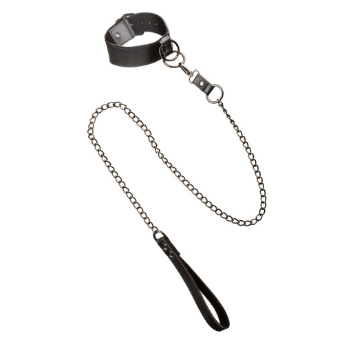 Euphoria Collection Collar With Chain Leash -  Black SE3100553