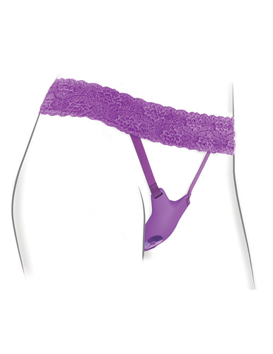 Fantasy for Her Ultimate G-Spot Butterfly Strap-on - Purple PD4963-12