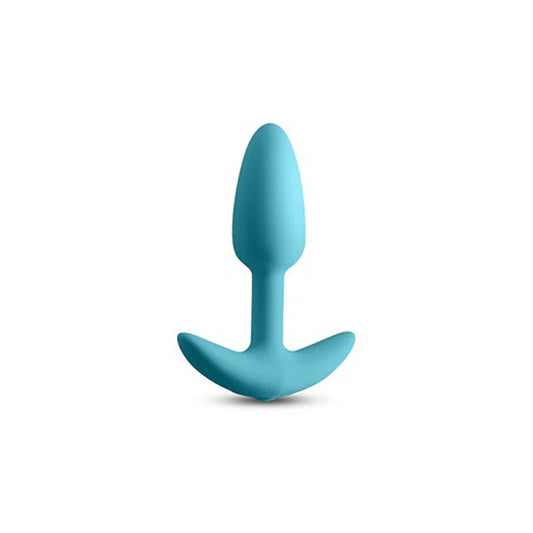 Blue silicone butt plug designed for comfortable and pleasurable use with a sleek shape