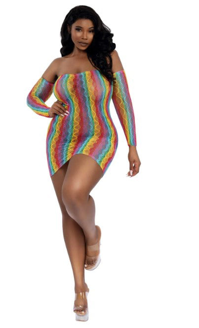 "Rainbow Mini With Arm Warmers - Qs - Rainbow DG-14313XRNB"