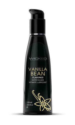Aqua Vanilla Bean Flavored Water Based Intimate  Lubricant - 4 Fl. Oz. WS-90334