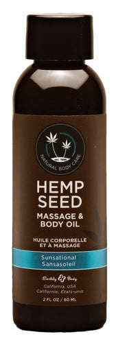 Hemp Seed Massage and Body Oil - Sunsational 2 Fl. Oz/ 60ml EB-MAS246
