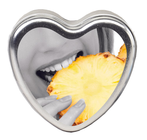 Edible Heart Candle - Pineapple - 4oz EB-HSCK011