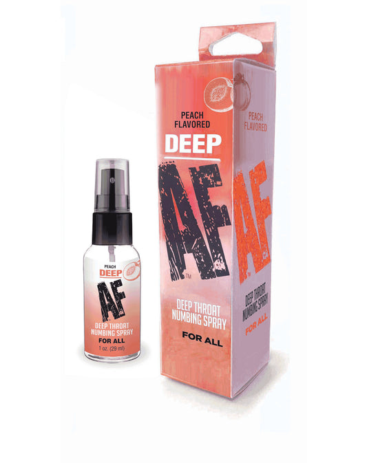 "Deep Af Numbing Throat Spray 1 Oz - Peach LG-BT614"
