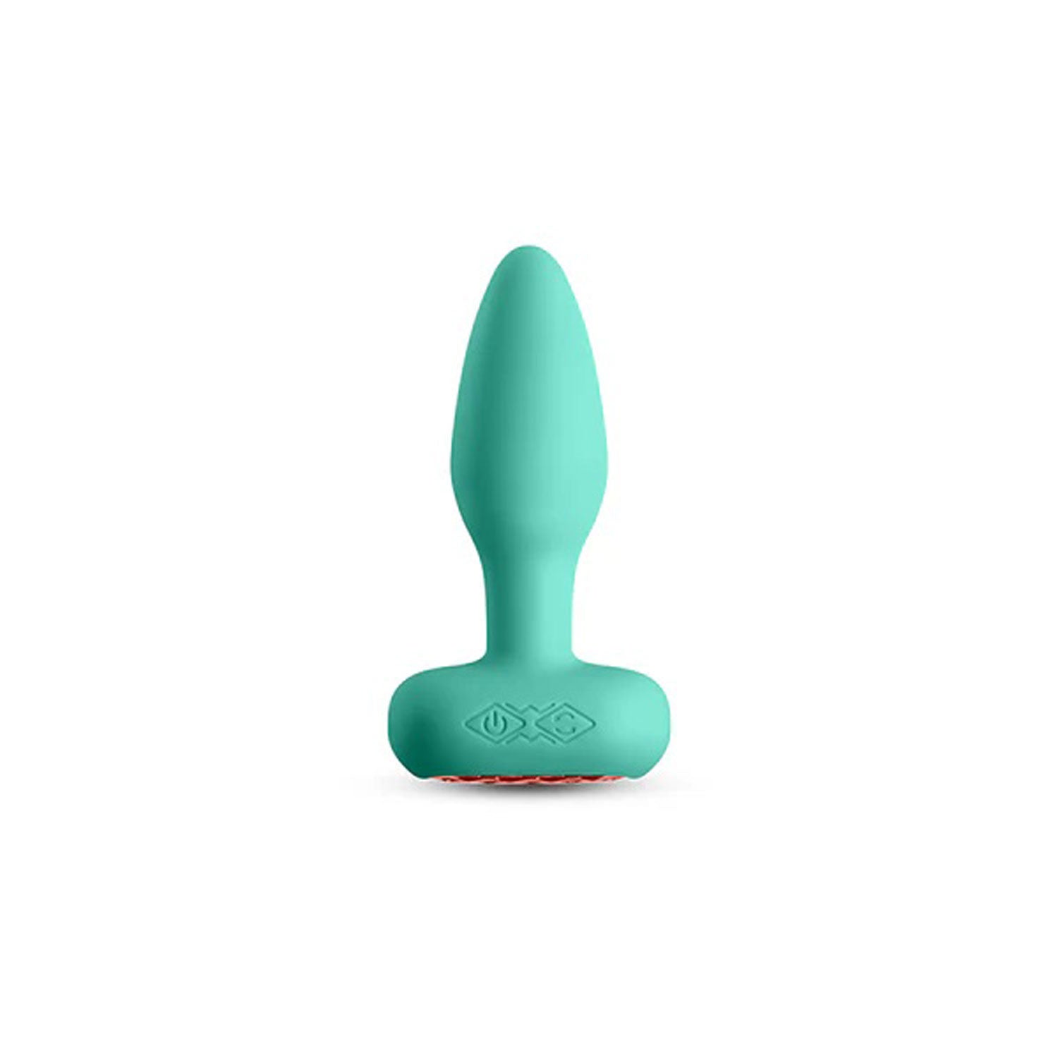 Teal silicone butt plug with a smooth design for comfortable use and safe enjoyment