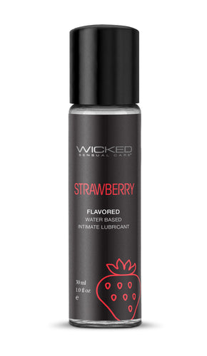 Aqua Strawberry Flavored Water Based Intimate  Lubricant - 1 Fl. Oz. WS-90411