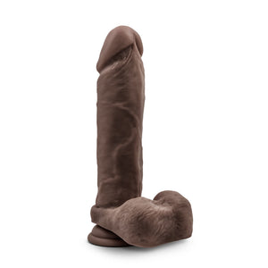 Au Natural - 9.5 Inch Dildo With Suction Cup -  Chocolate BL-56476